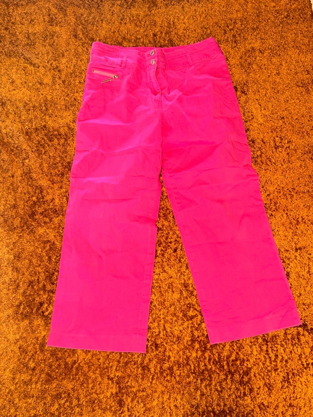 Vibrant Pink Straight Leg Jeans